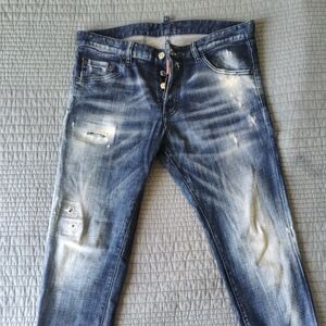 DSQUARED2 Faded Blue Slim Jeans